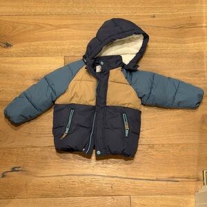 H&M Satin Finish Jacket in Navy and Blue